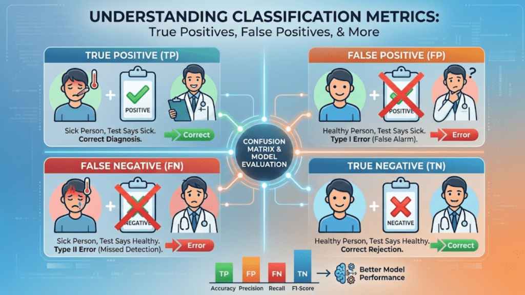 True Positives, False Positives, True Negatives, False Negatives Explained