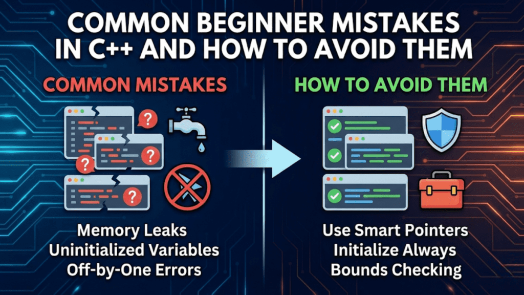 Common C++ Mistakes Beginners Make: Complete Avoidance Guide