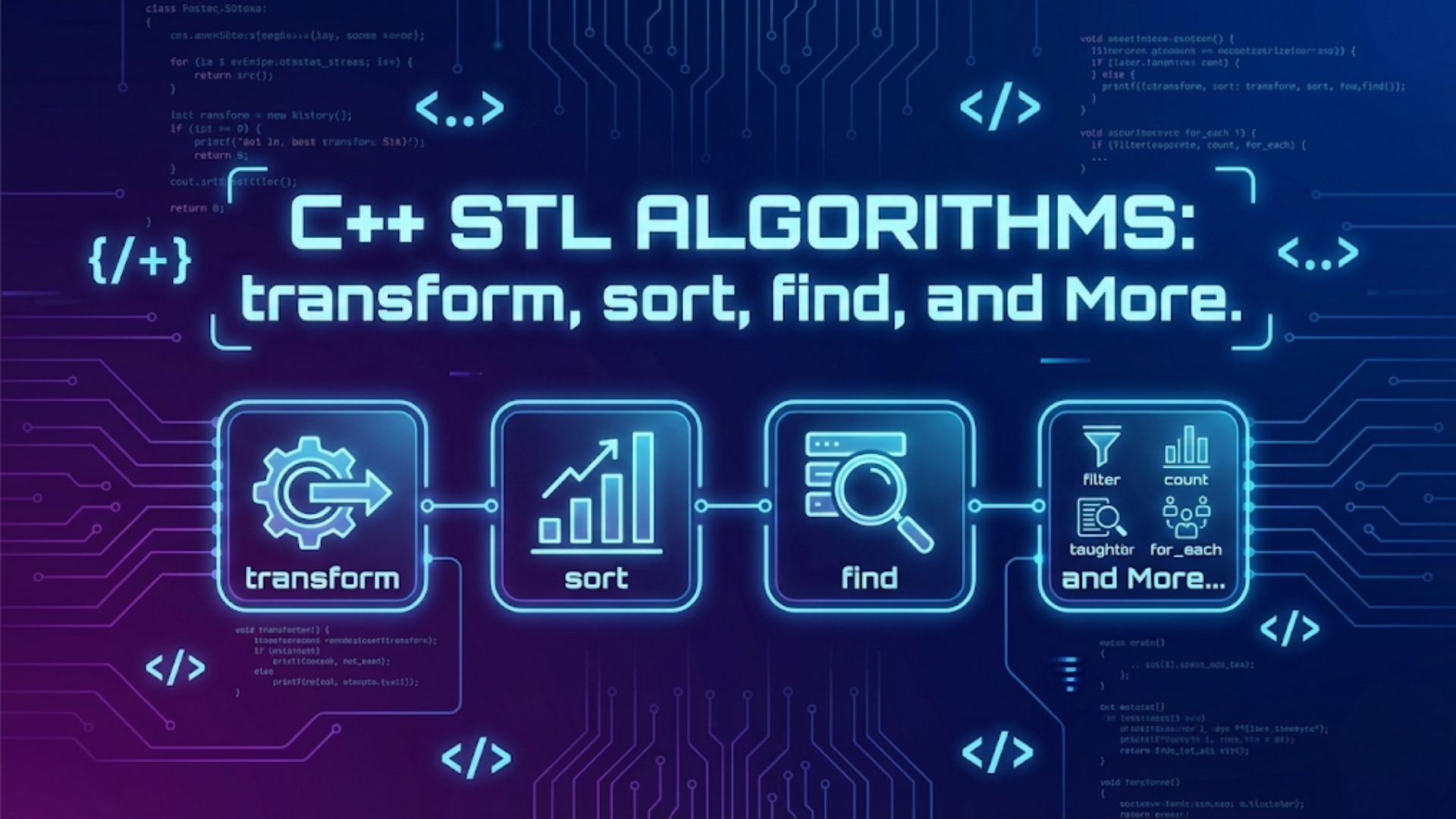 STL Algorithms: transform, sort, find, and More