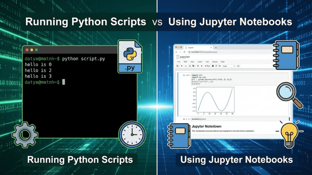 Running Python Scripts vs Jupyter Notebooks: Complete Guide