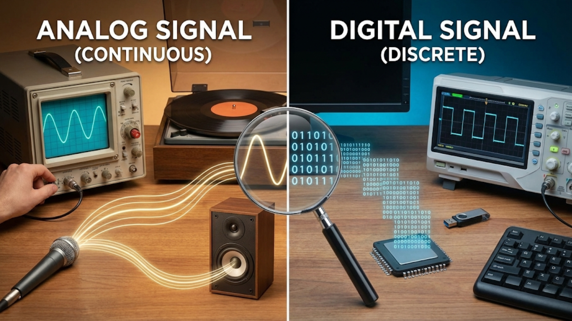 The Difference Between Analog and Digital Signals Explained Visually The Difference Between Analog and Digital Signals Explained Visually