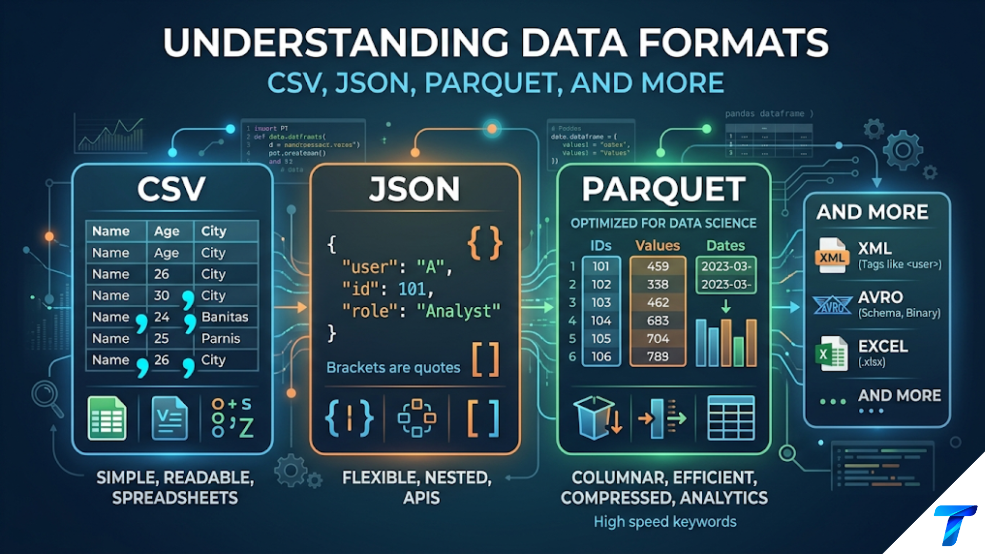Understanding Data Formats: CSV, JSON, Parquet, and More Understanding Data Formats: CSV, JSON, Parquet, and More