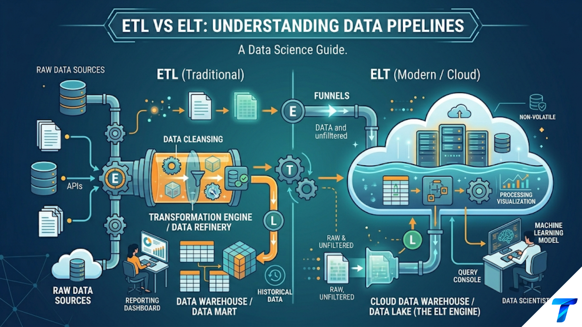 ETL vs ELT: Understanding Data Pipelines ETL vs ELT: Understanding Data Pipelines