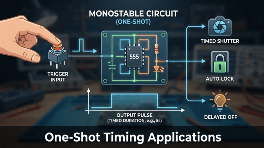 Creating a Monostable Circuit: One-Shot Timing Applications