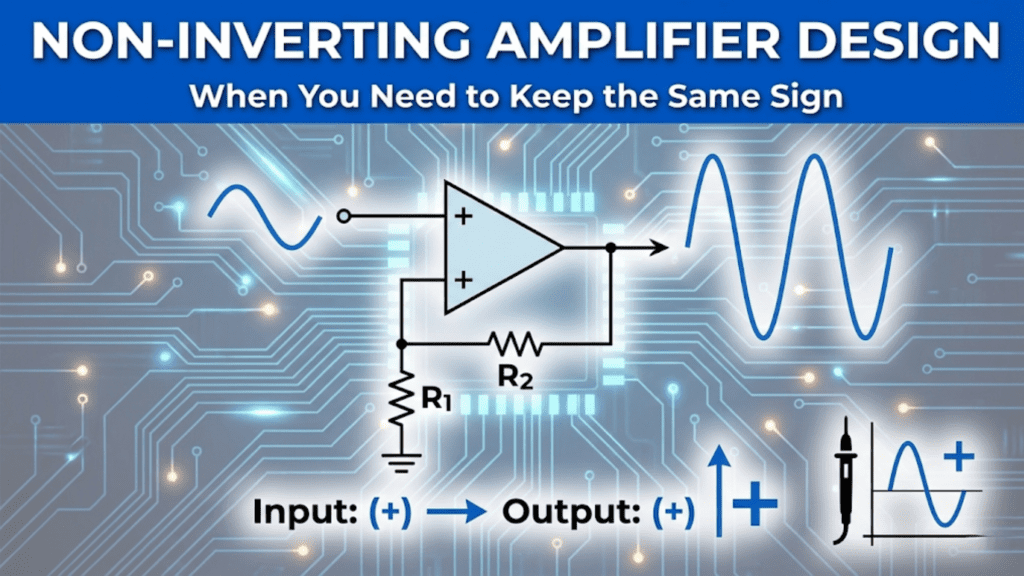 Non-Inverting Amplifier Design: When You Need to Keep the Same Sign