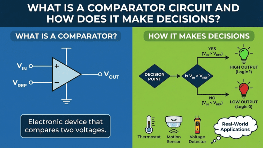 What is a Comparator Circuit and How Does it Make Decisions?