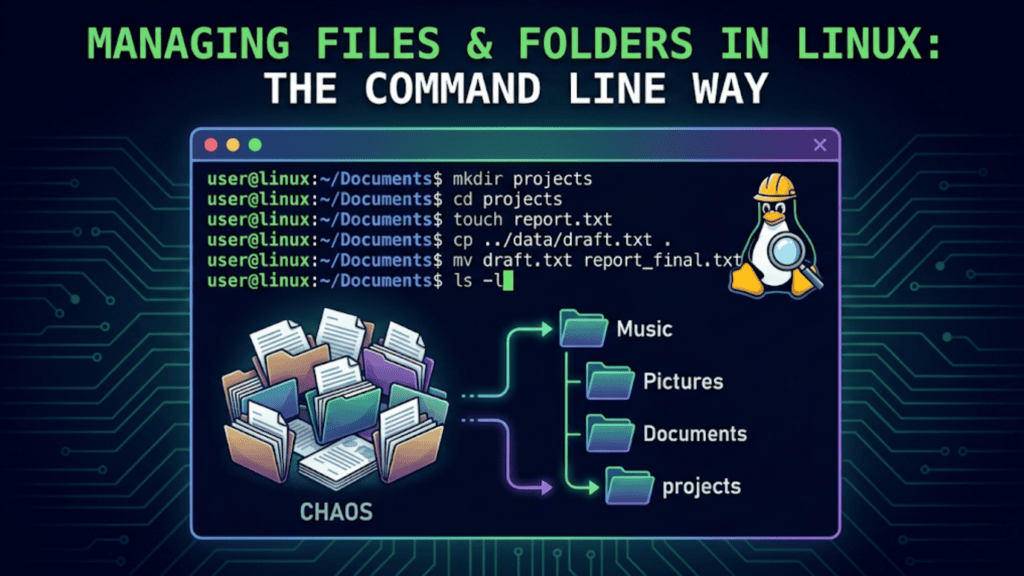 Command Line For Linux Managing Files and Folders in Linux: The Complete Command Line Guide