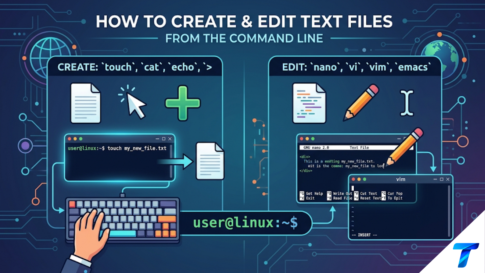 Basic Data Visualization Types How to Create and Edit Text Files from the Command Line in Linux